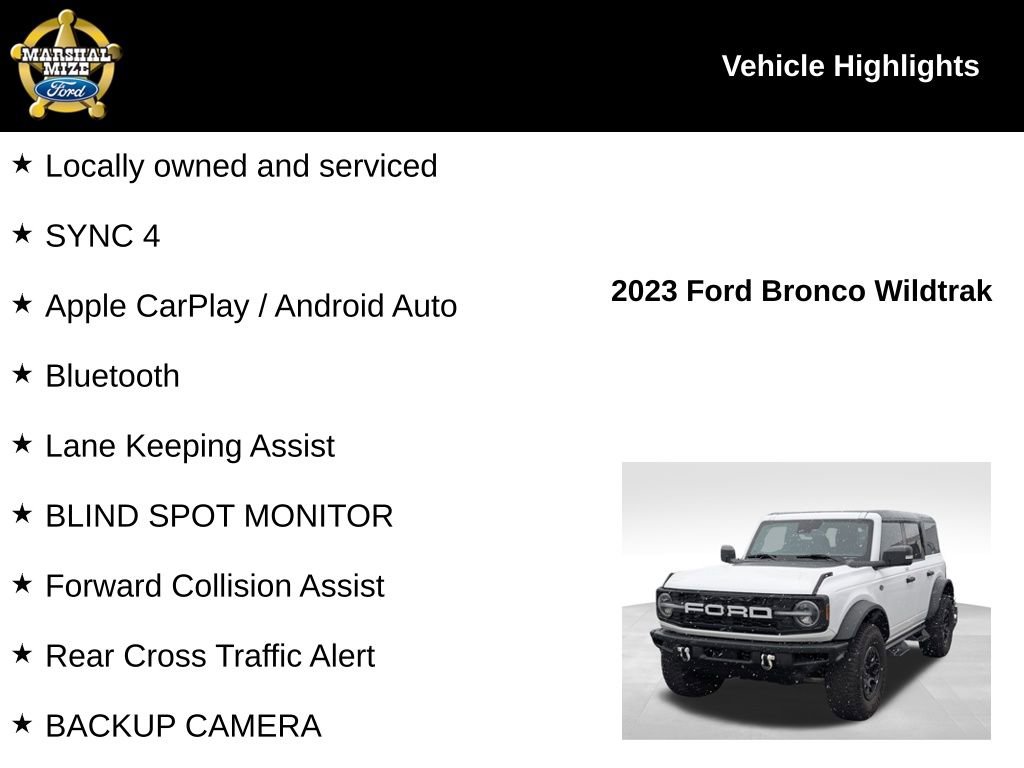 Used 2023 Ford Bronco Wildtrak image 2