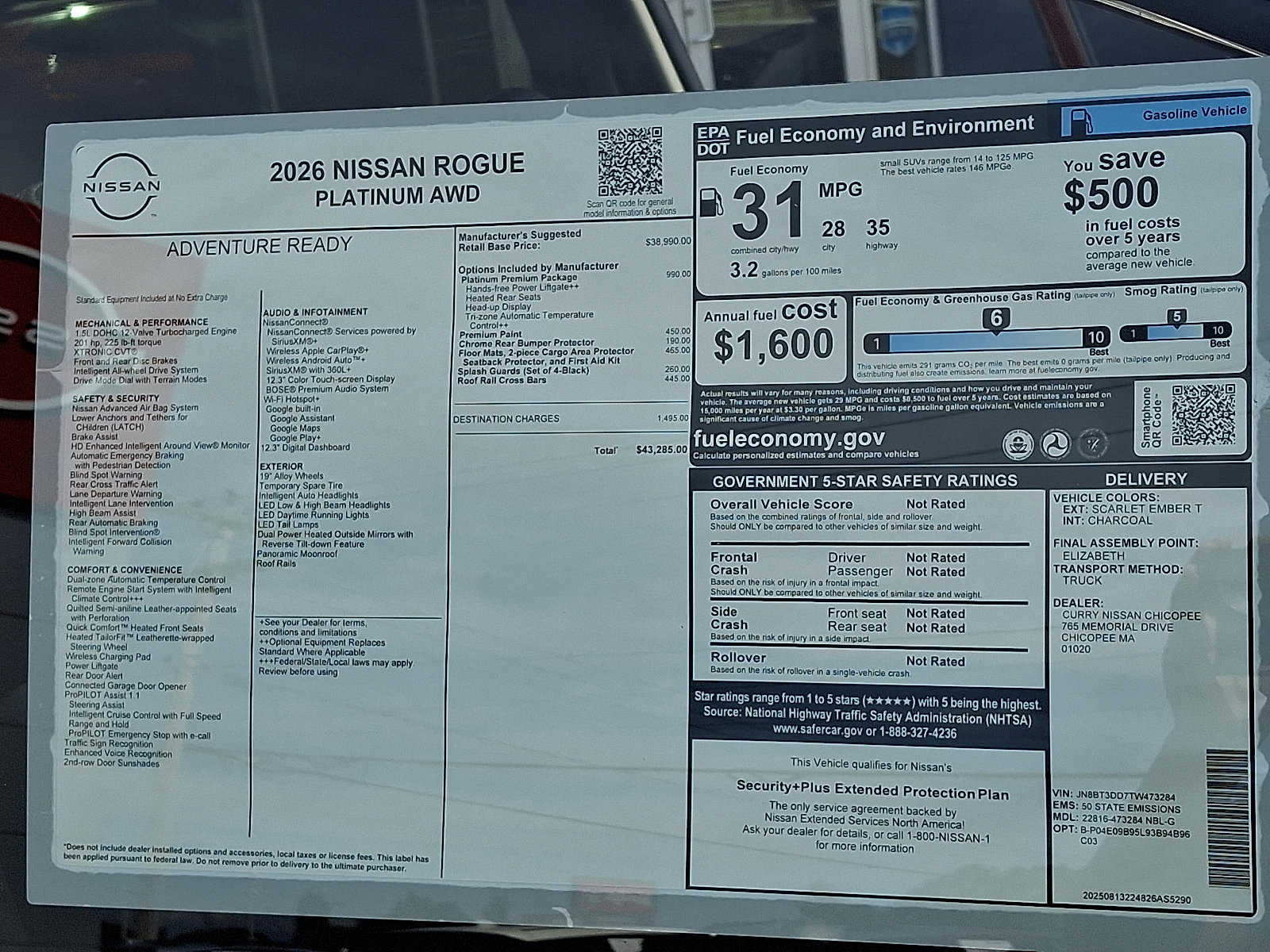 New 2026 Nissan Rogue Platinum w/ Platinum Premium Package image 20