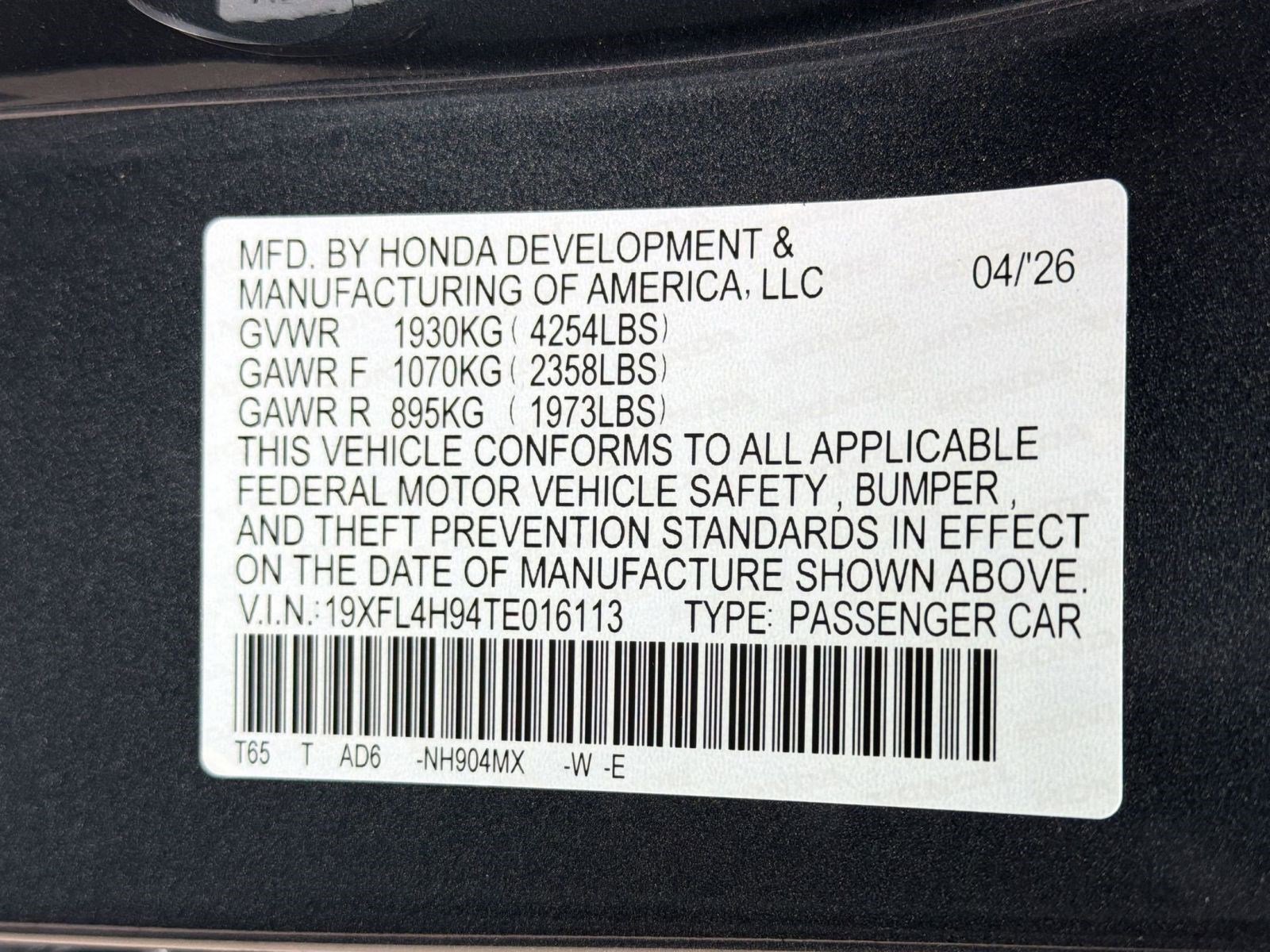 New 2026 Honda Civic Sport Touring image 17