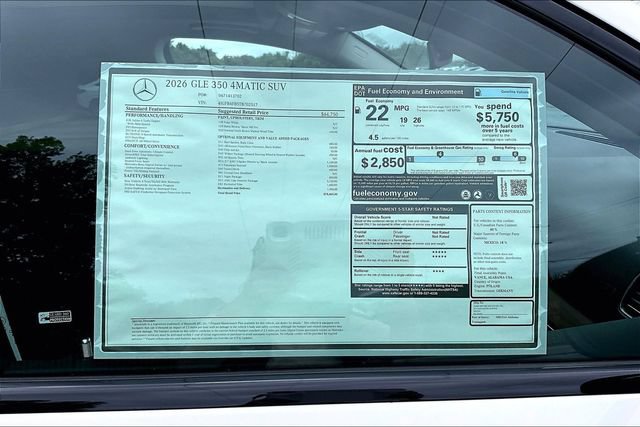 New 2026 Mercedes-Benz GLE 350 4MATIC image 15