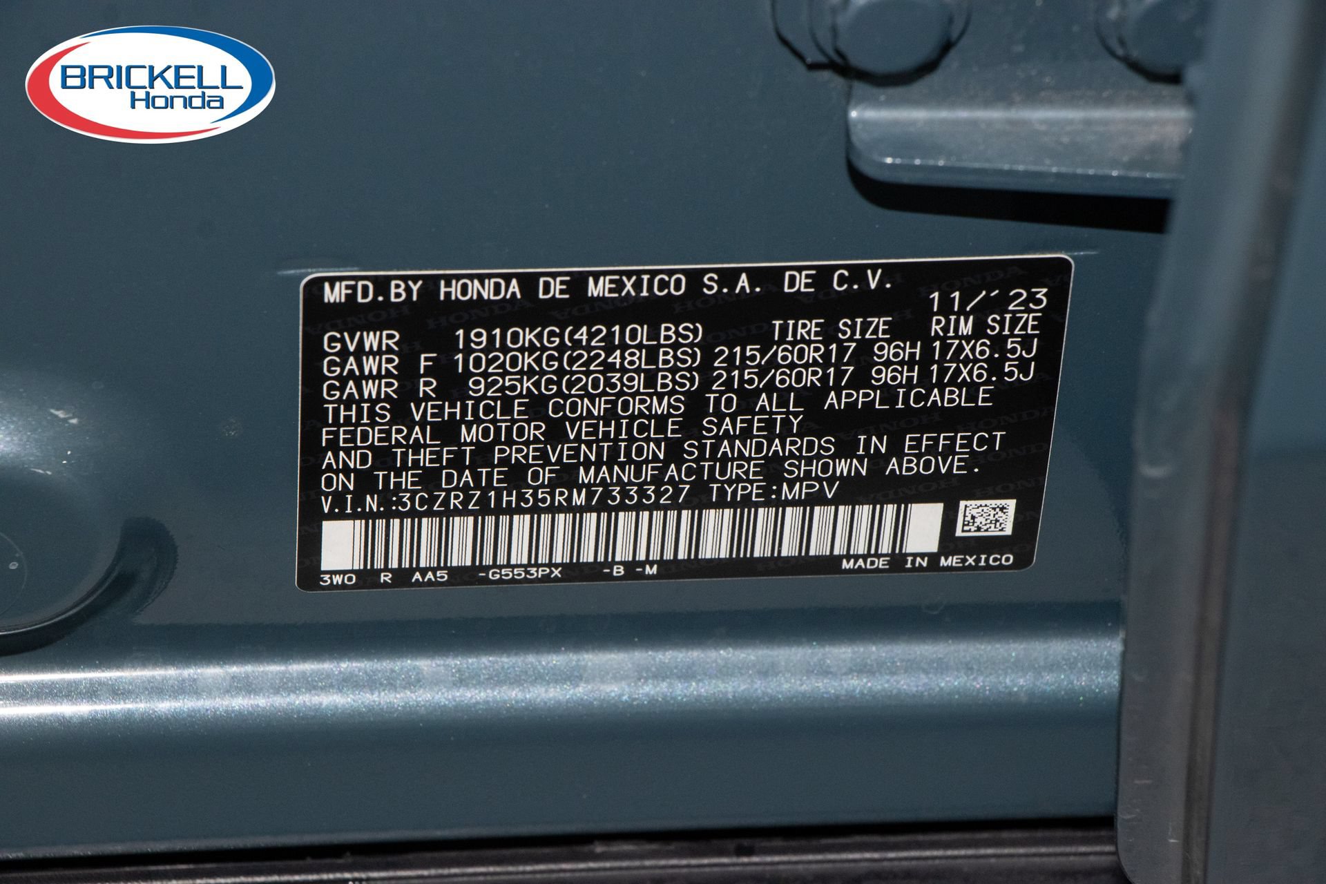 Certified 2024 Honda HR-V LX image 31