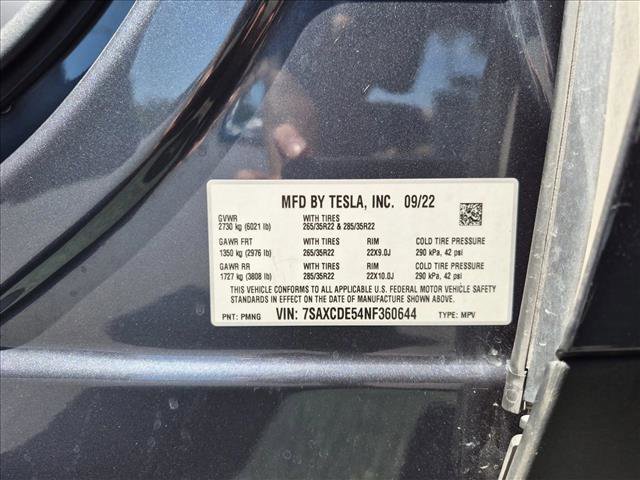 Used 2022 Tesla Model X AWD/4WD image 10