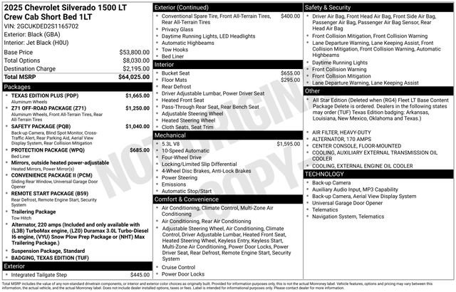 Used 2025 Chevrolet Silverado 1500 LT w/ Texas Edition Plus image 5