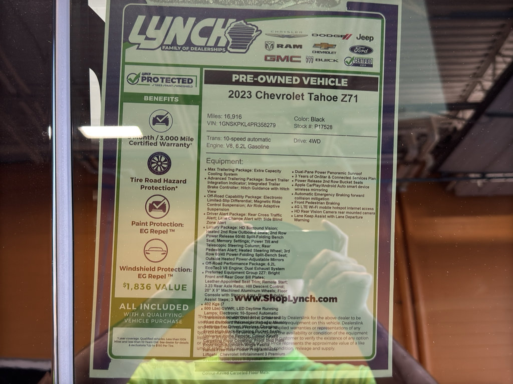 Used 2023 Chevrolet Tahoe Z71 w/ Off-Road Capability Package image 42