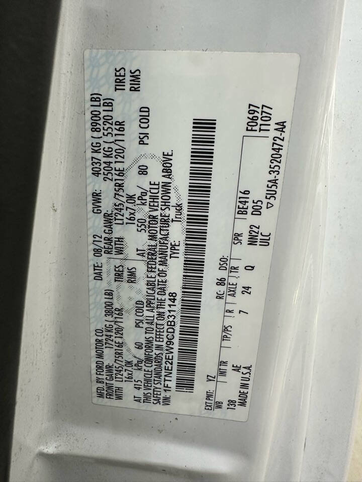 Used 2012 Ford E-250 and Econoline 250 w/ PWR Group image 30