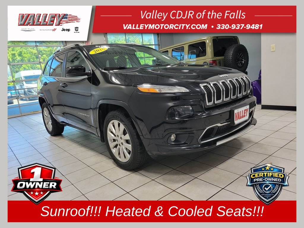Certified 2018 Jeep Cherokee Overland w/ Technology Group AWD/4WD image 1