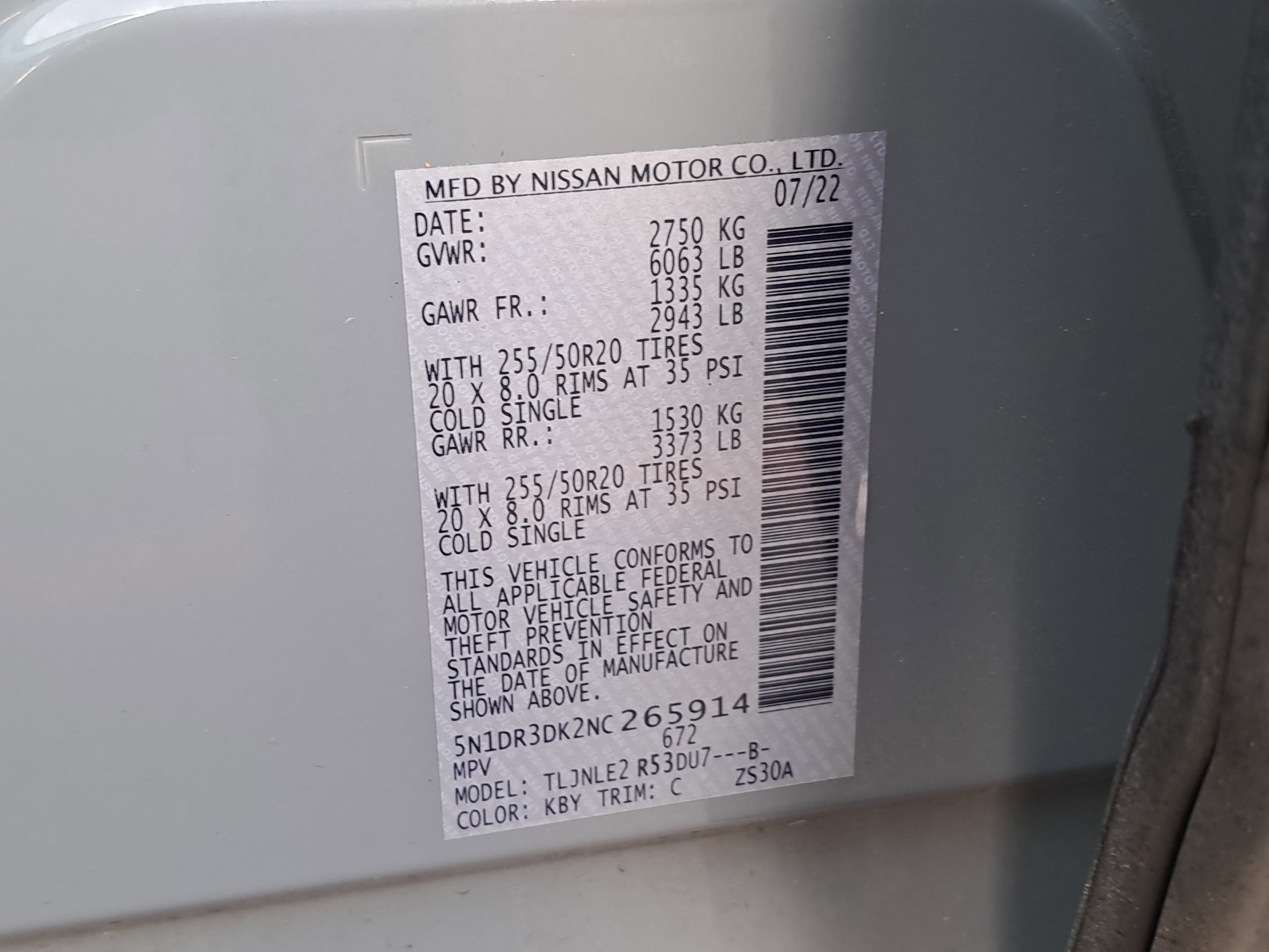 Used 2022 Nissan Pathfinder Platinum w/ Cargo Package image 35