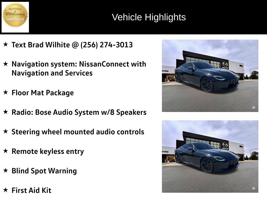Used 2024 Nissan Z Performance w/ Floor Mat Package RWD image 6