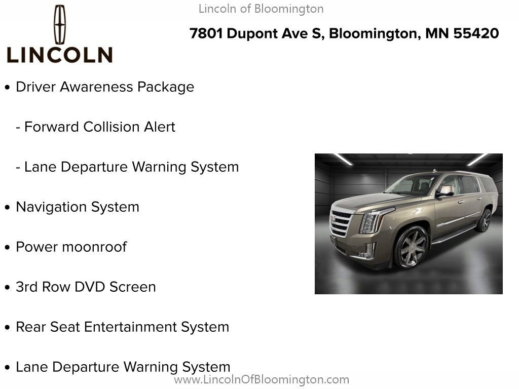 Used 2015 Cadillac Escalade ESV Luxury image 5