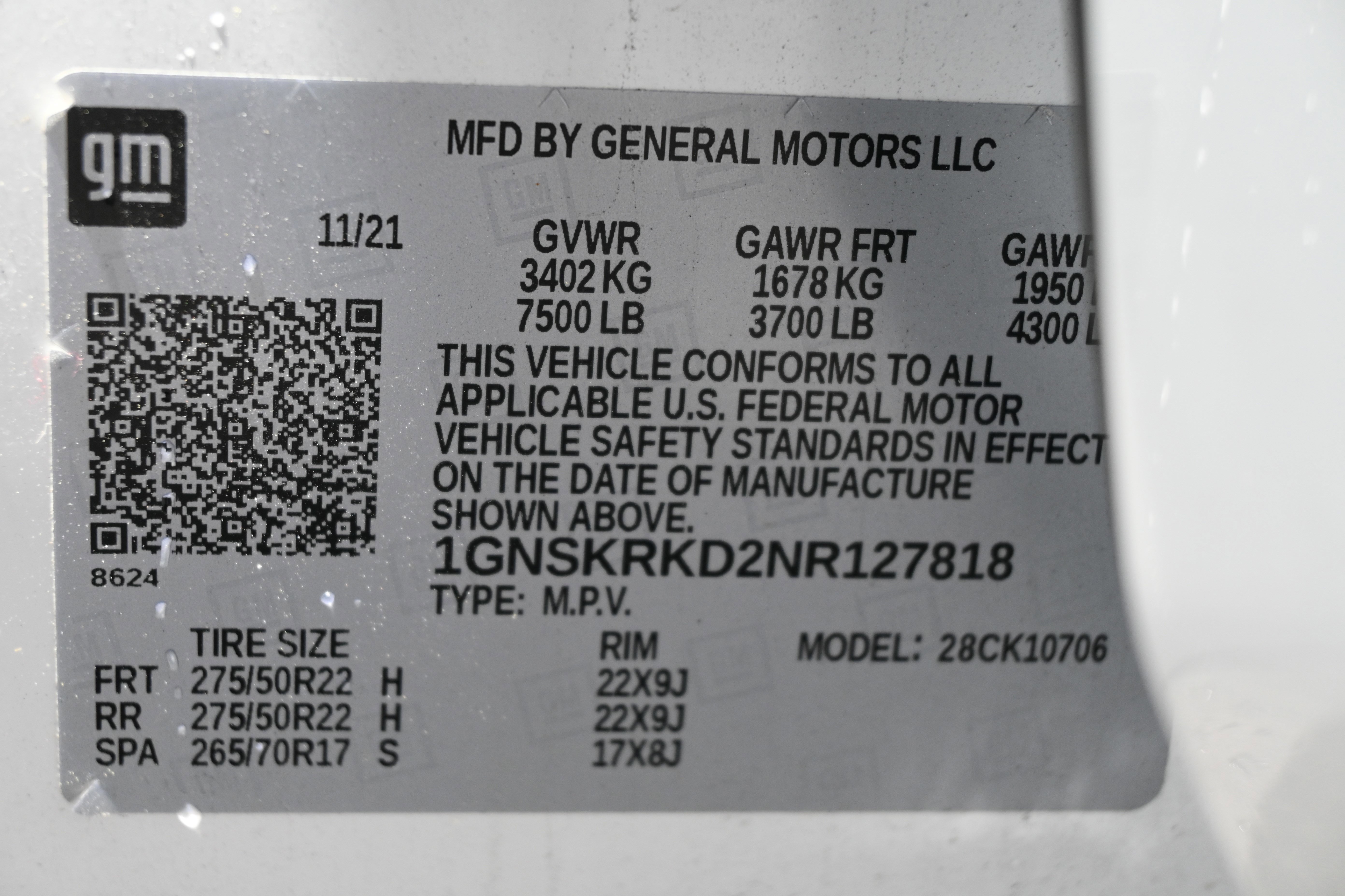 Used 2022 Chevrolet Tahoe RST w/ Luxury Package AWD/4WD image 17