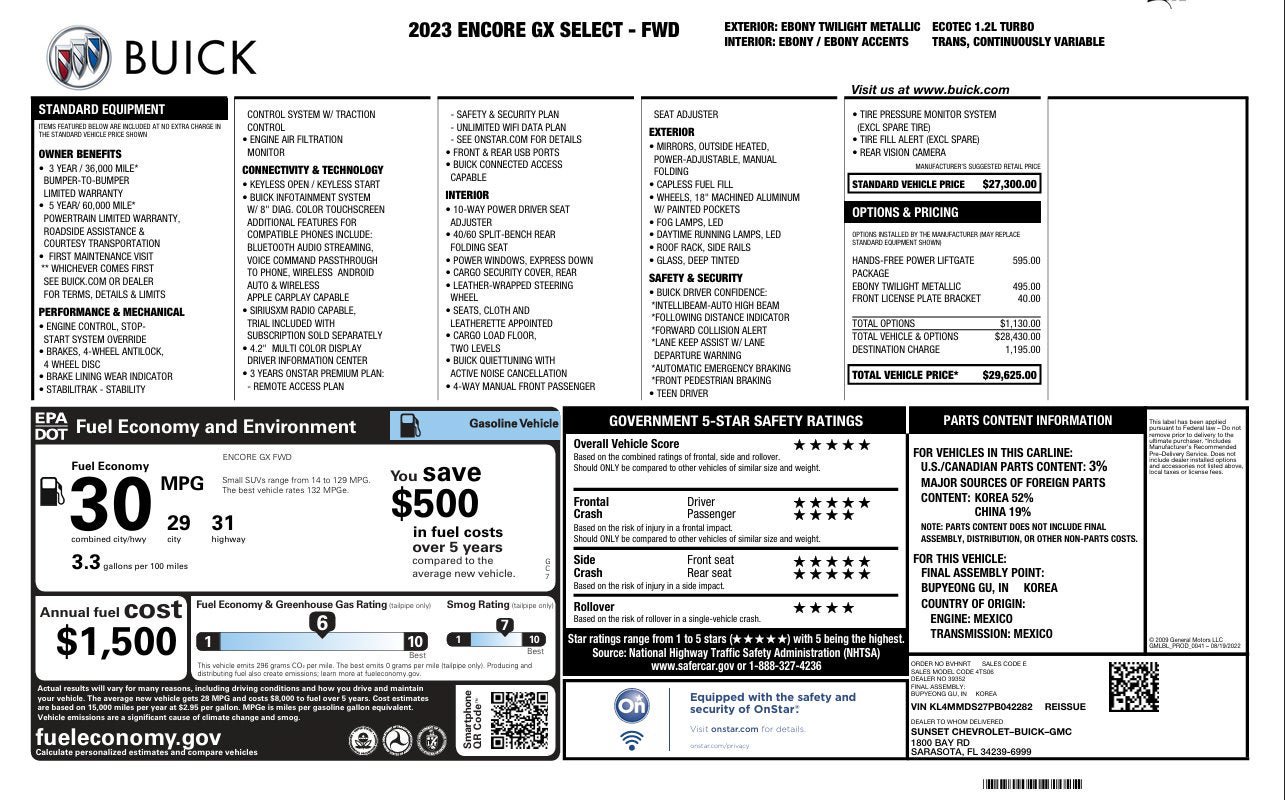 Used 2023 Buick Encore GX Select FWD image 3