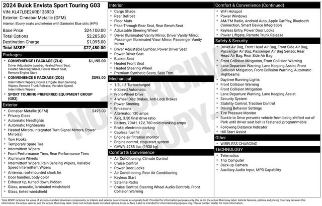 Used 2024 Buick Envista Sport Touring w/ Convenience I Package image 5