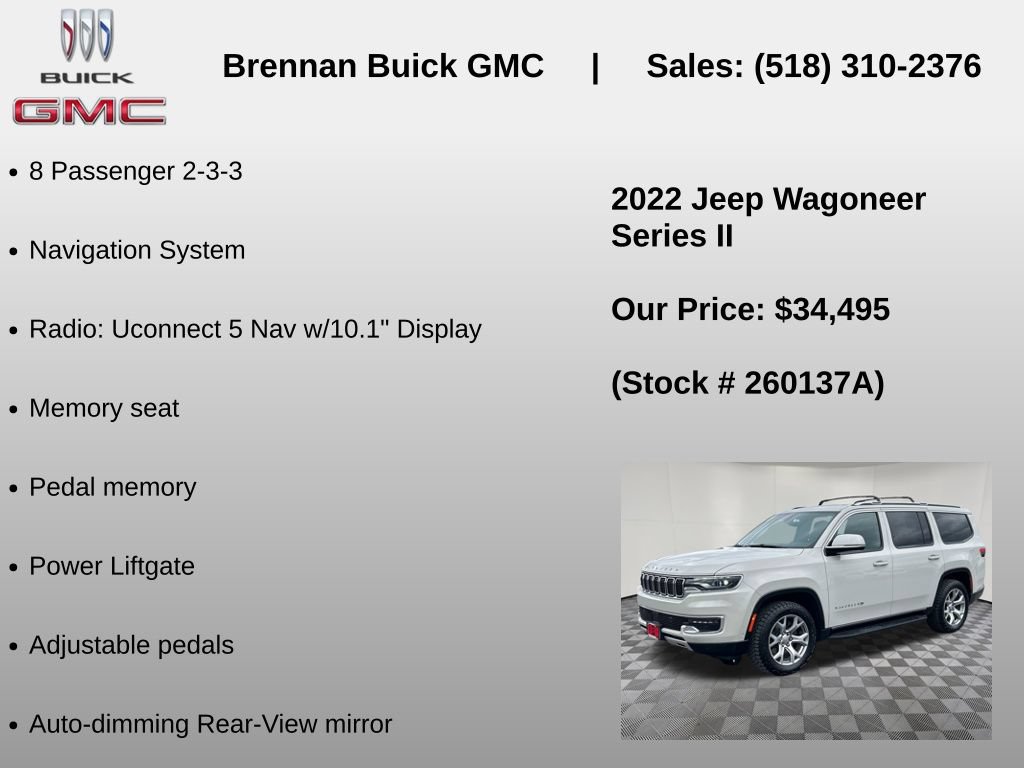 Used 2022 Jeep Wagoneer Series II AWD/4WD image 6