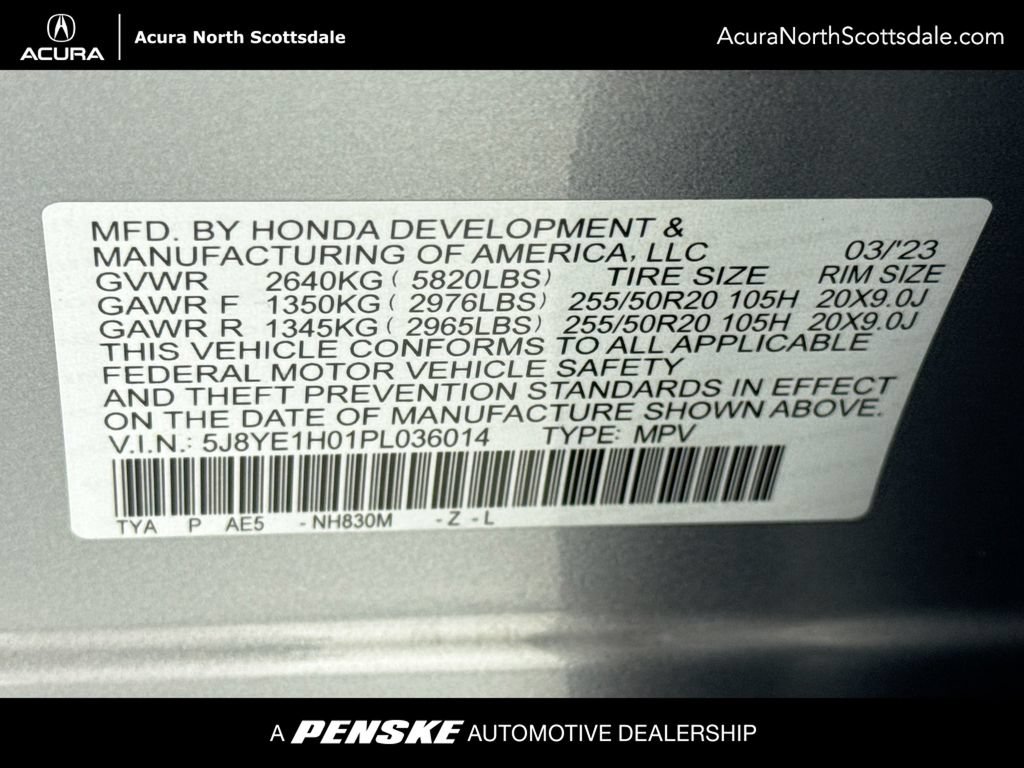Certified 2023 Acura MDX A-Spec AWD/4WD image 36