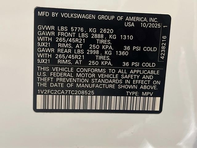 New 2026 Volkswagen Atlas Cross Sport SEL Premium R-Line image 25