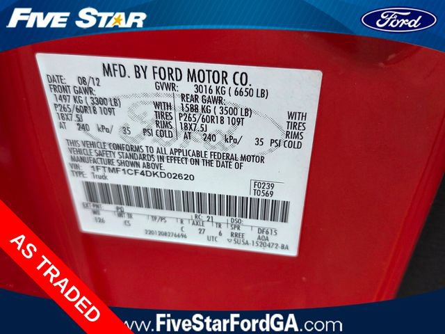 Used 2013 Ford F150 STX w/ Mid Equipment Group RWD image 15