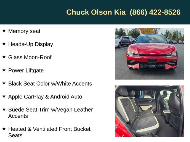 Certified 2023 Kia EV6 GT-Line w/ GT-Line Suede Seat Package AWD/4WD image 10