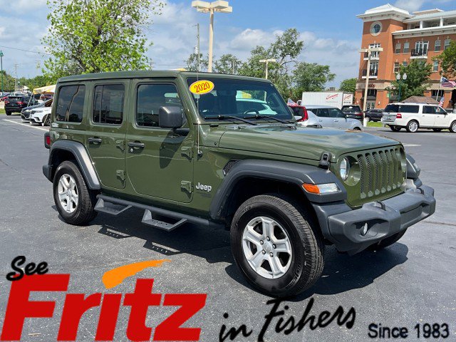 Used 2020 Jeep Wrangler Unlimited Sport S w/ Sun And Sound Package AWD/4WD video 1