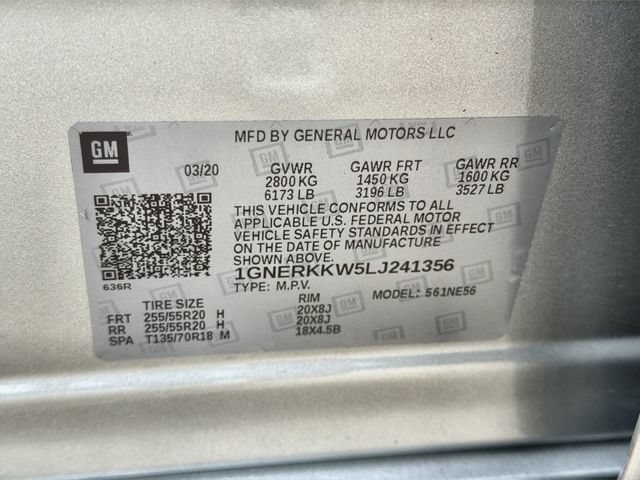 Used 2020 Chevrolet Traverse Premier w/ LPO, Floor Liner Package FWD image 33