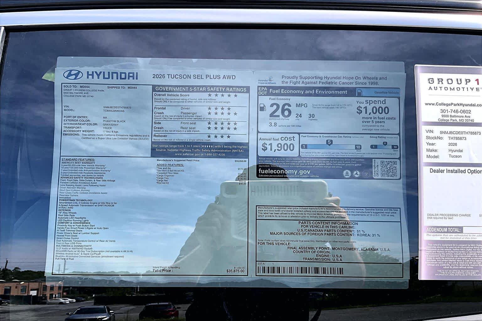 New 2026 Hyundai Tucson SEL Plus w/ Tow & Go Package AWD/4WD image 19