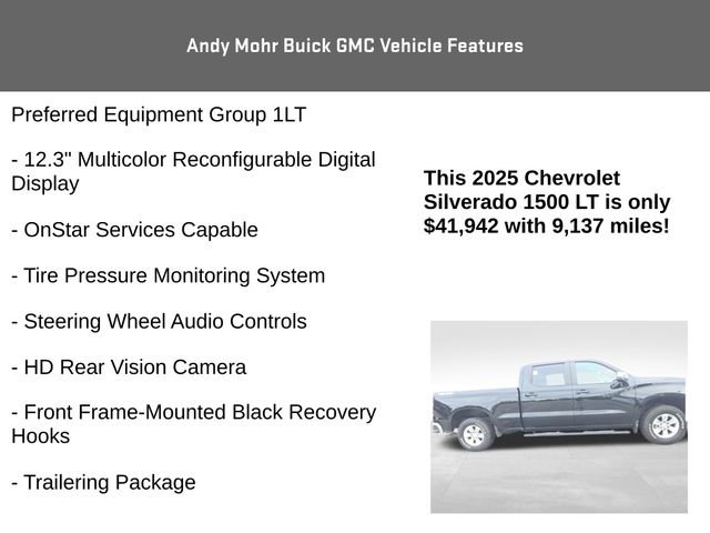 Used 2025 Chevrolet Silverado 1500 LT w/ Work Truck Package image 14