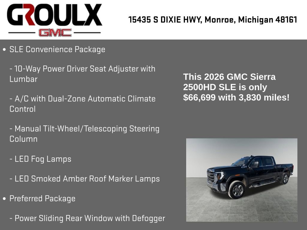 Used 2026 GMC Sierra 2500 SLE w/ SLE Value Package; image 22