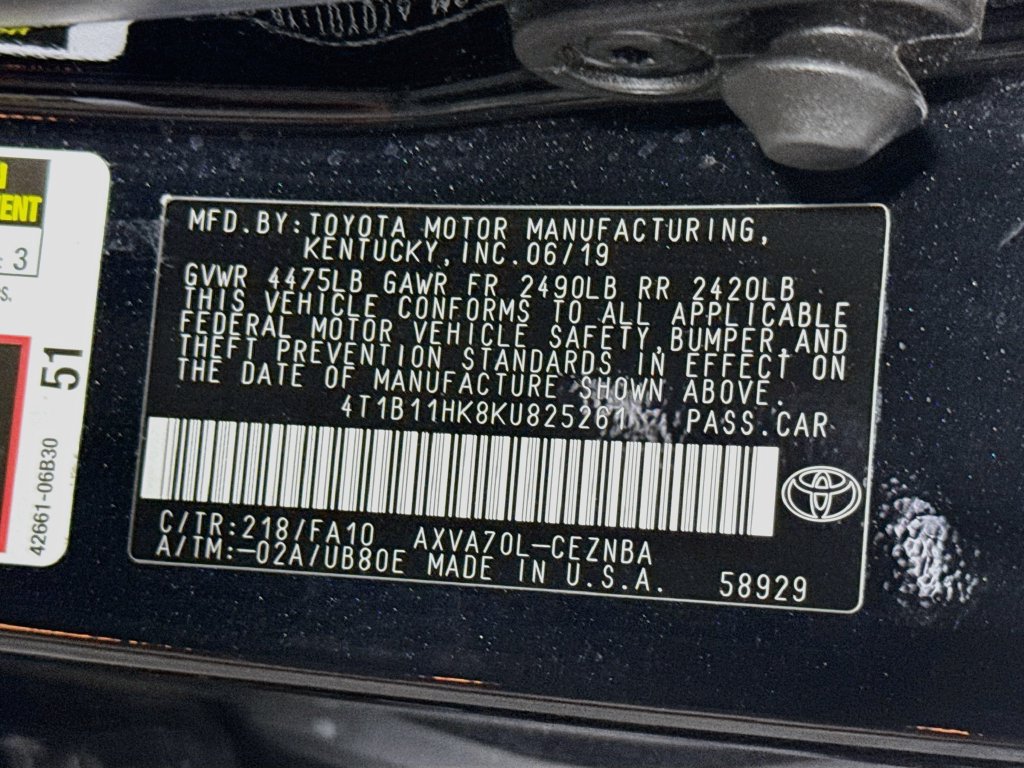 Certified 2019 Toyota Camry LE w/ Convenience Package FWD image 33