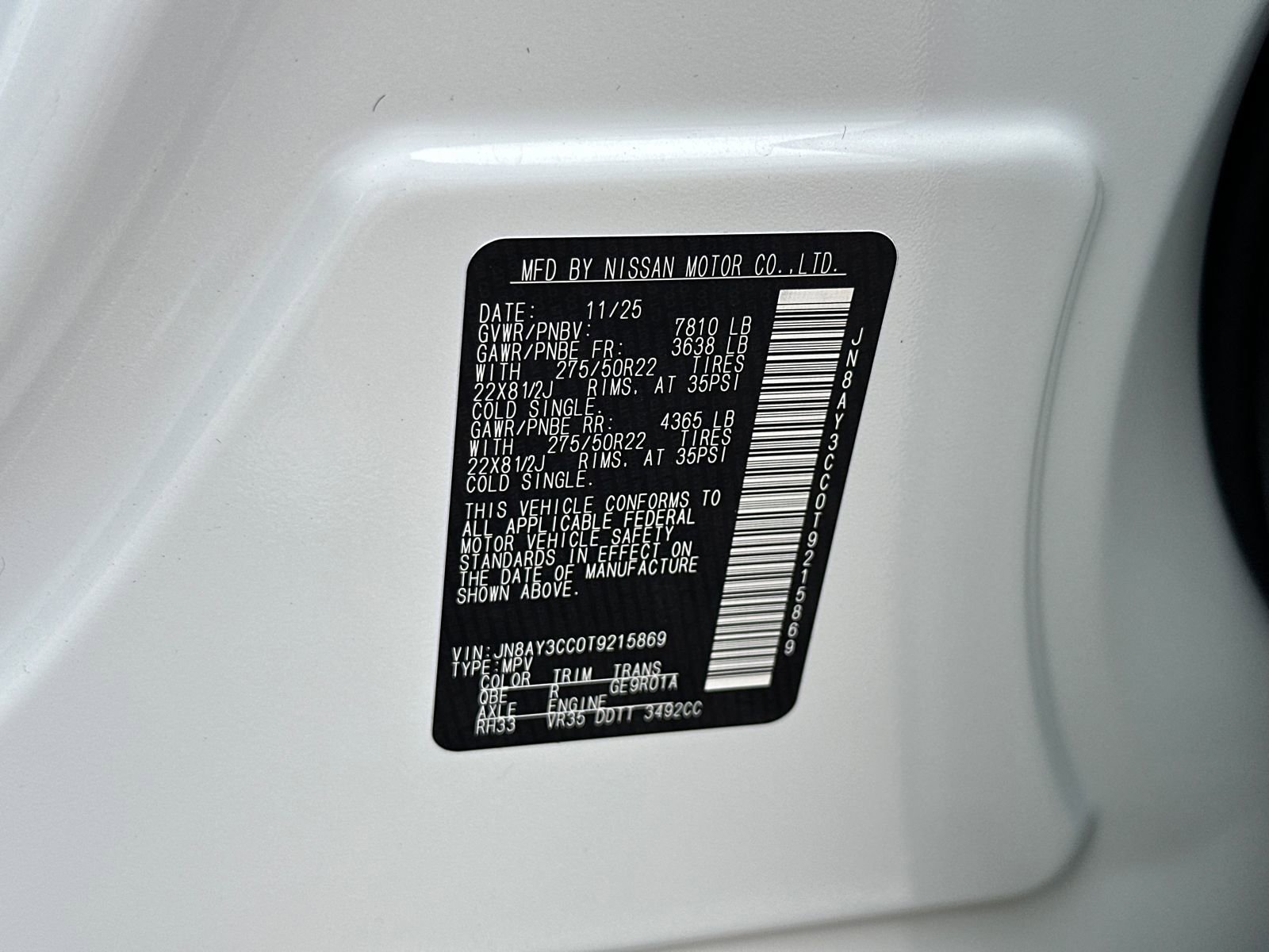 New 2026 Nissan Armada Platinum Reserve image 40