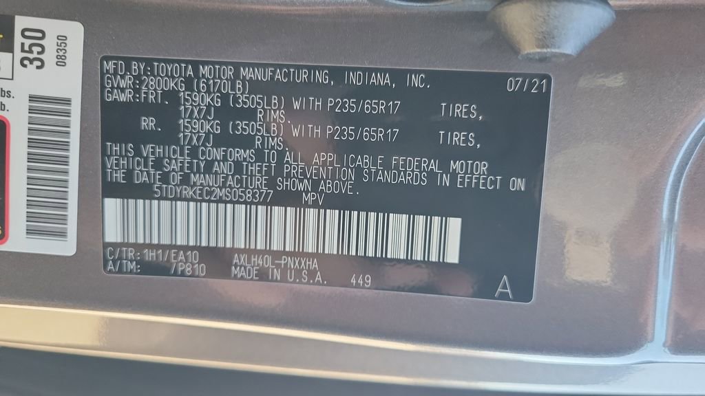 Used 2021 Toyota Sienna XLE FWD image 27