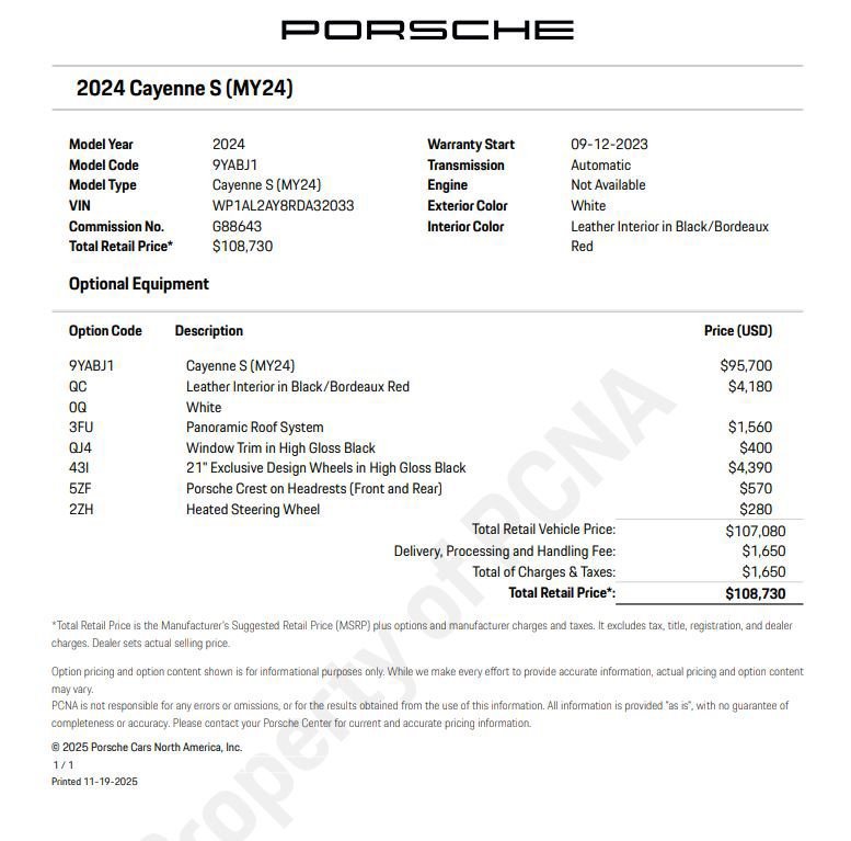Certified 2024 Porsche Cayenne S AWD/4WD image 6