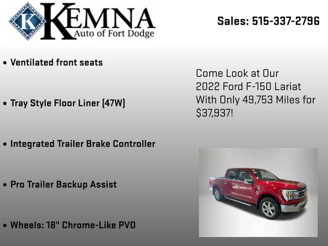 Used 2022 Ford F150 Lariat image 37