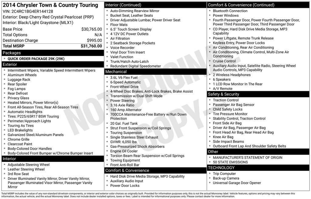 Used 2014 Chrysler Town & Country Touring image 15