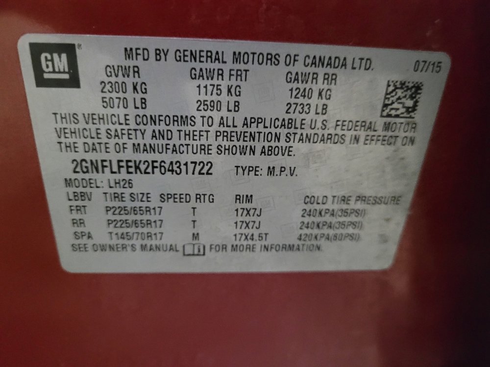 Used 2015 Chevrolet Equinox LT w/ Driver Convenience Package image 33