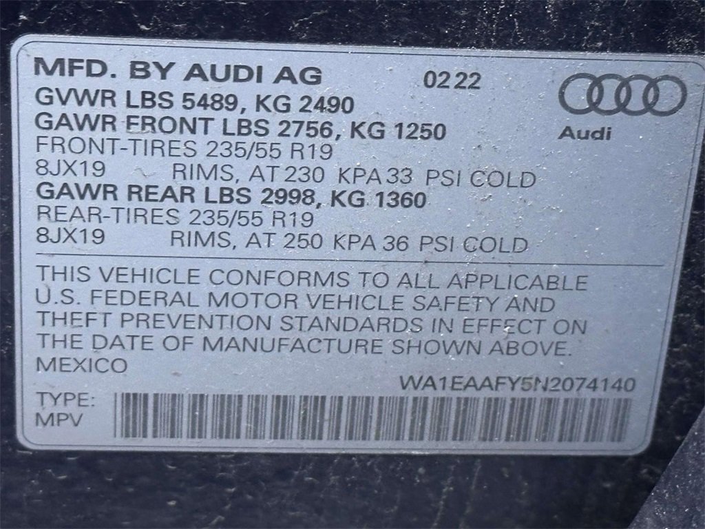 Used 2022 Audi Q5 2.0T Premium Plus w/ Premium Plus Package image 35