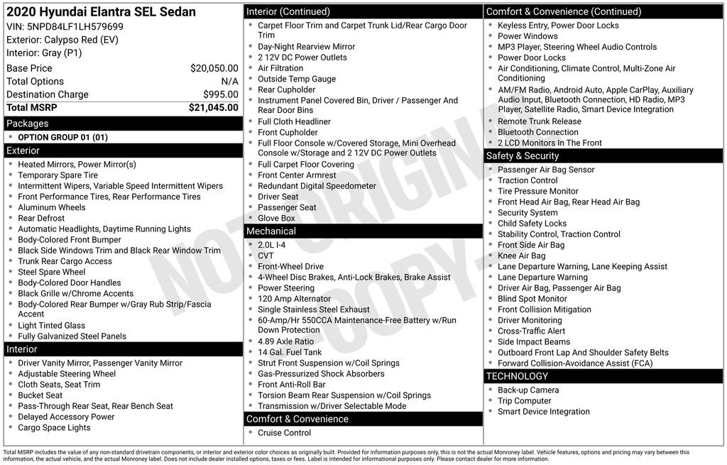 Used 2020 Hyundai Elantra SEL image 5