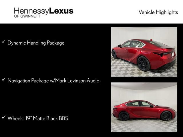 Used 2022 Lexus IS 350 F Sport w/ Dynamic Handling Package RWD image 11