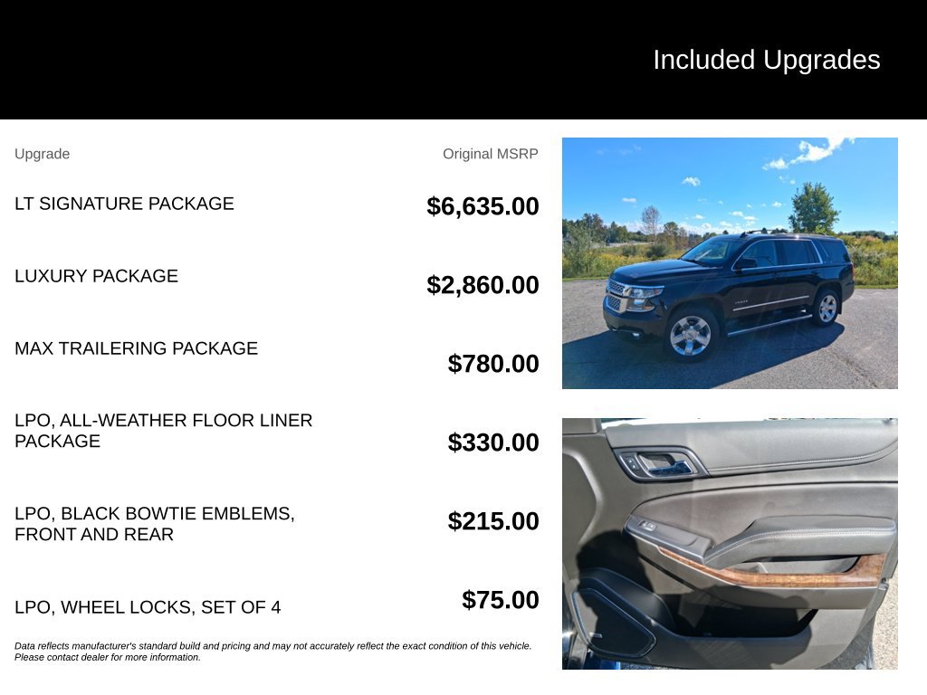 Used 2019 Chevrolet Tahoe LT w/ LT Signature Package AWD/4WD image 5