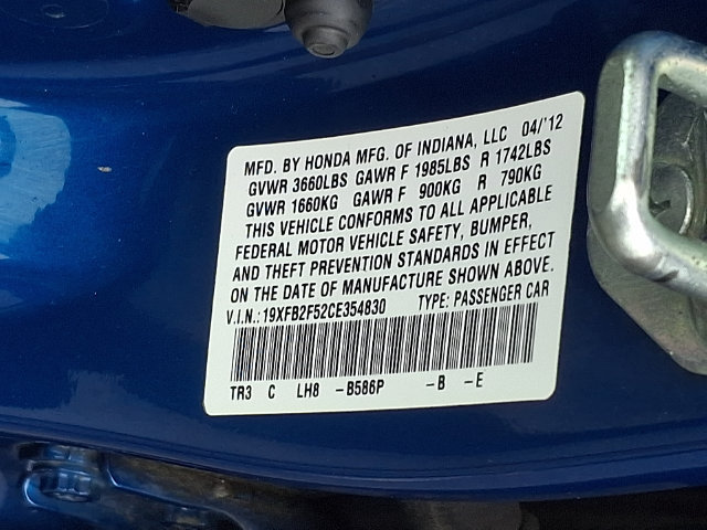 Used 2012 Honda Civic LX image 26