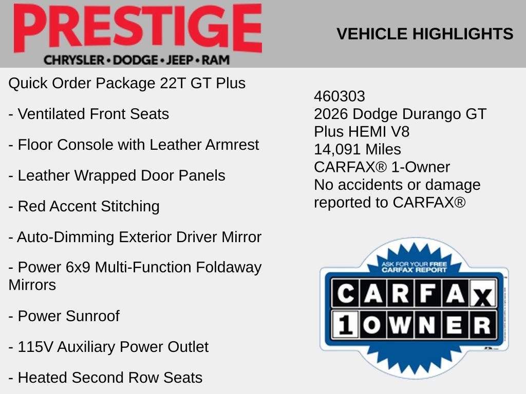 Used 2026 Dodge Durango GT AWD/4WD image 2