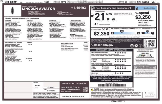 New 2026 Lincoln Aviator 2WD image 4