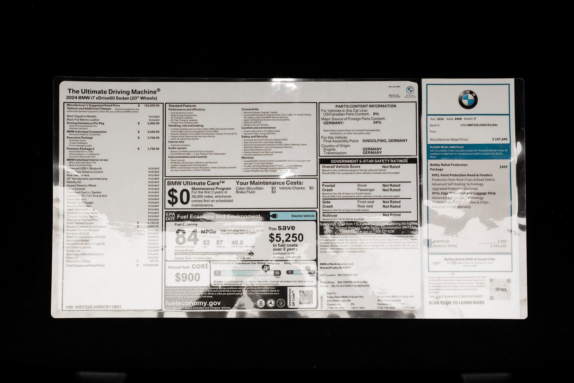 Used 2024 BMW i7 xDrive60 w/ Executive Package image 74