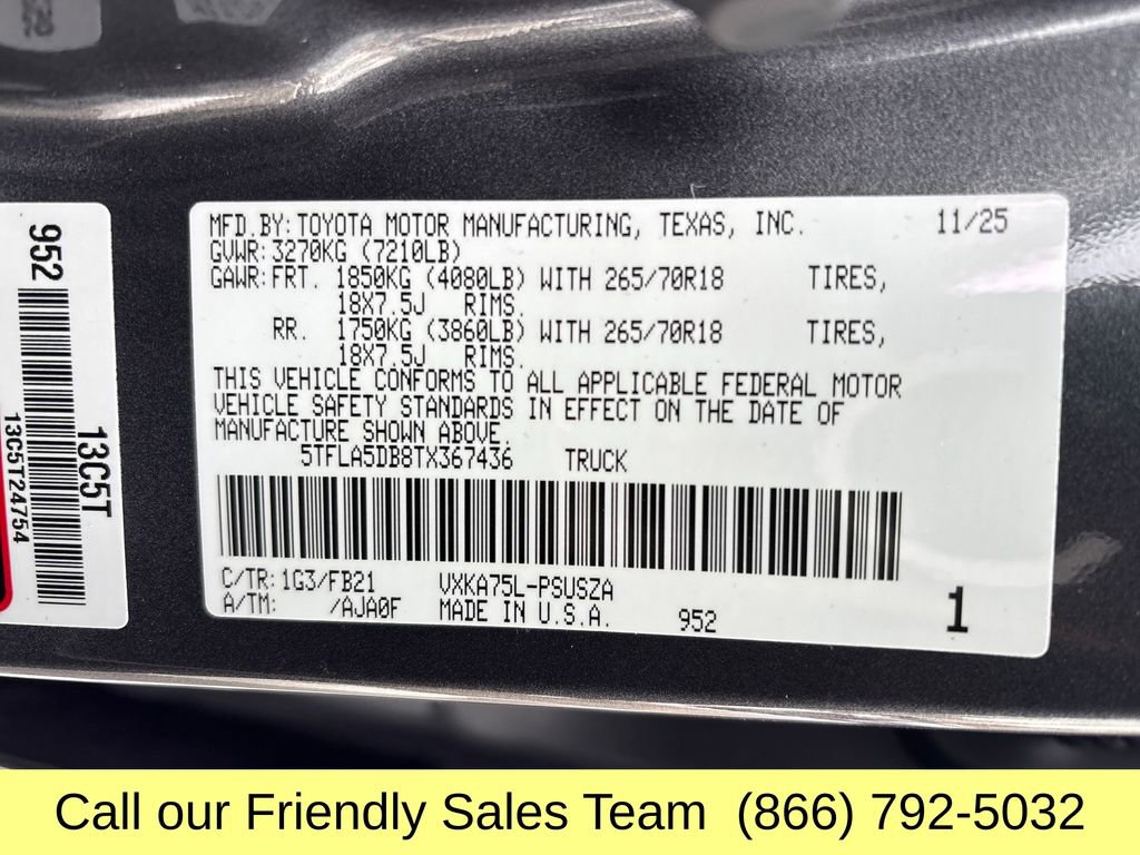 New 2026 Toyota Tundra SR5 w/ SR5 Convenience Package image 25