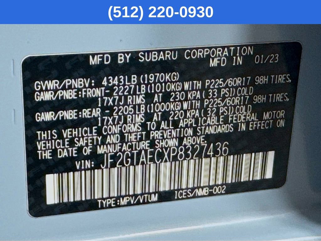 Used 2023 Subaru Crosstrek 2.0i Premium image 41