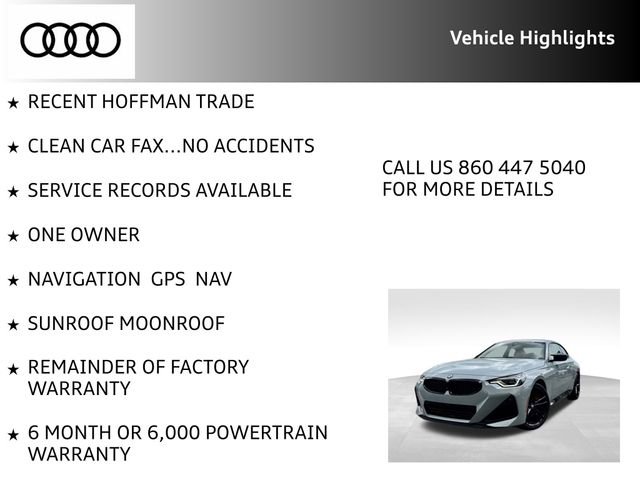 Used 2023 BMW M240i xDrive Coupe w/ Premium Package AWD/4WD image 8