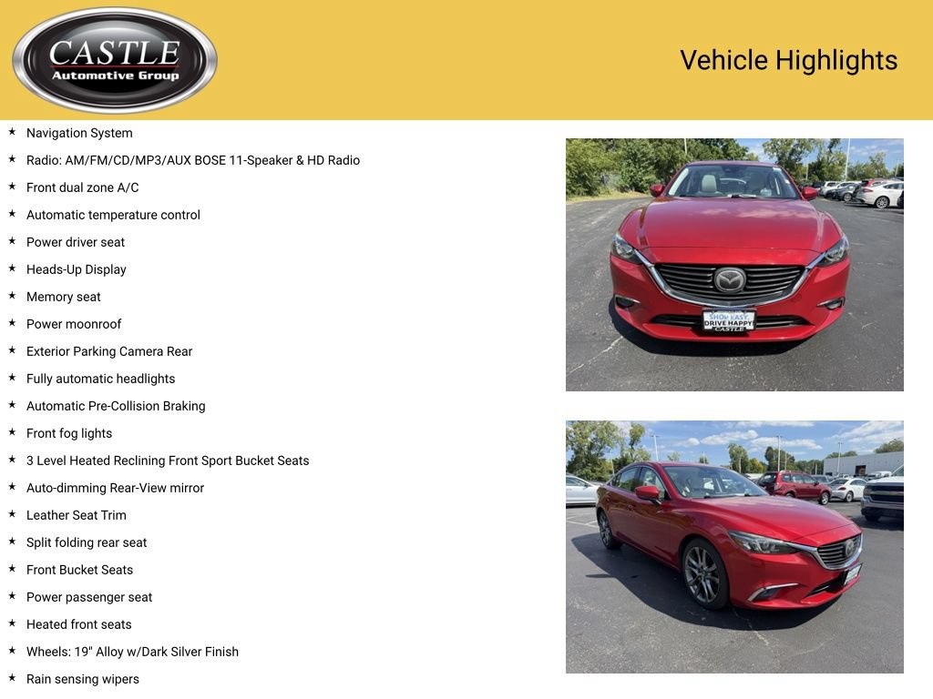 Used 2017 MAZDA MAZDA6 Grand Touring FWD image 3