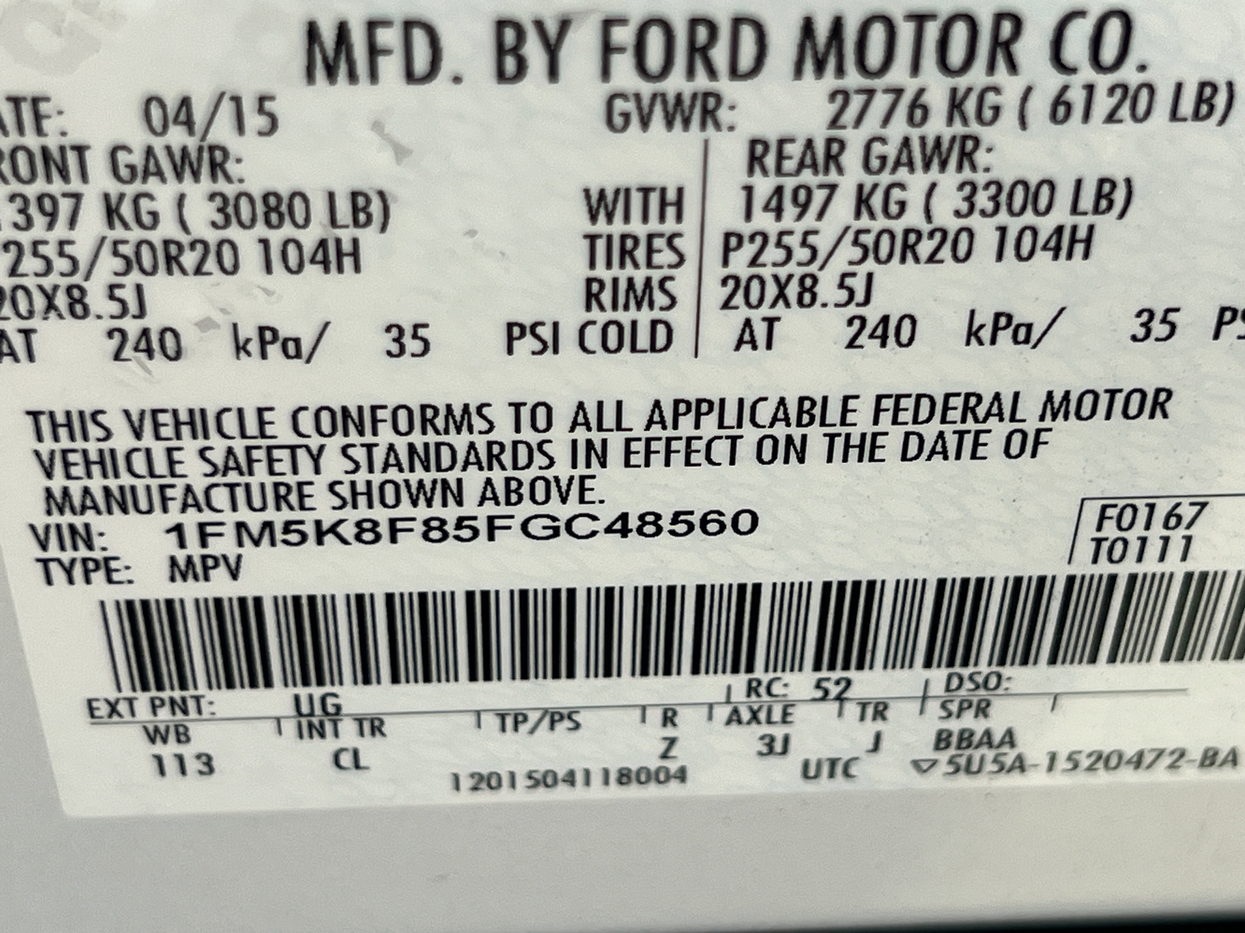 Used 2015 Ford Explorer Limited w/ Equipment Group 302A AWD/4WD image 23