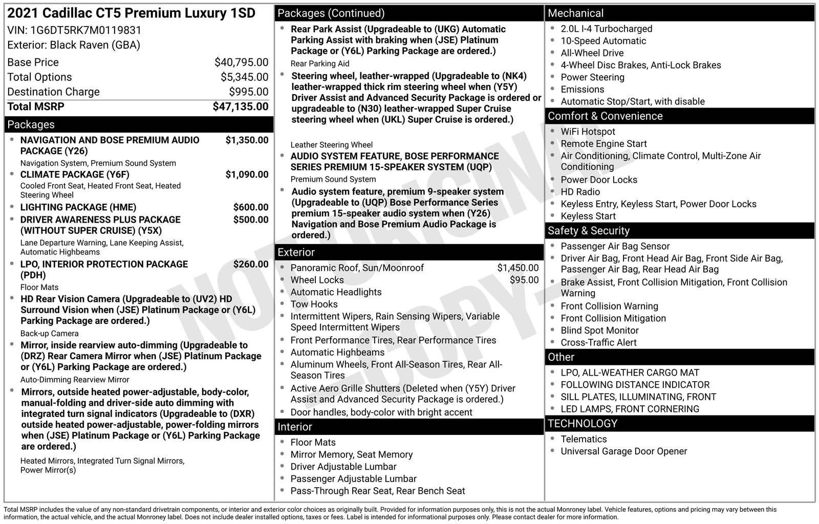 Used 2021 Cadillac CT5 Premium Luxury image 4