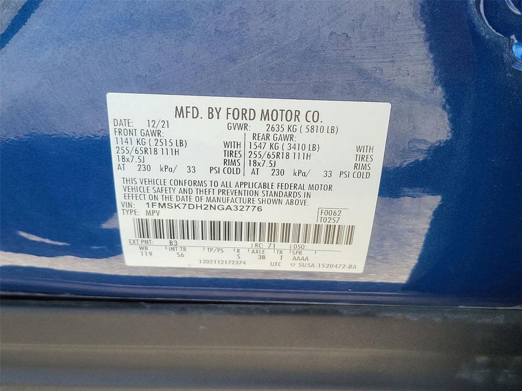 Used 2022 Ford Explorer XLT w/ Equipment Group 202A RWD image 25