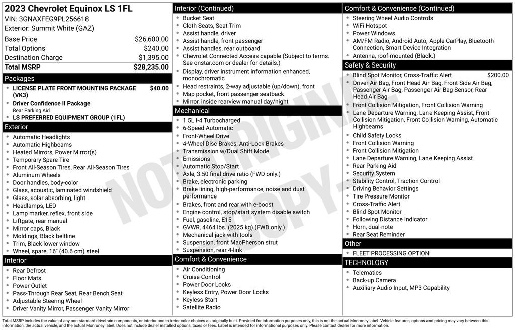 Used 2023 Chevrolet Equinox LS FWD image 22