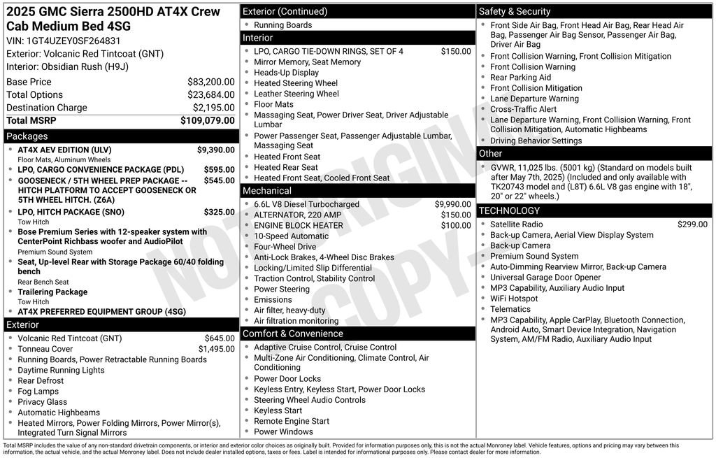 Used 2025 GMC Sierra 2500 AT4X w/ AT4X AEV Edition AWD/4WD image 44